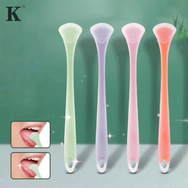 Tongue Scraper Brush Reusable Scraper For The Tongue Washable Tongue Cleaning Tool Fresh Breath Oral Hygiene Care Accessories