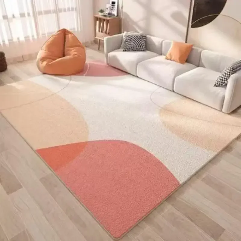 Morandi  Light Luxury Premium Living Room Carpet Home Bedroom Non-slip Machine Washable Carpet