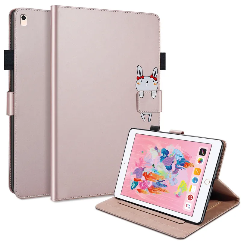 Tablet For iPad 9.7 2018 2017 Case Lovely Cartoon Magnetic Smart Cover For iPad 6 5 6th 5th Gen Case For iPad Air 2 Air 1 Coque