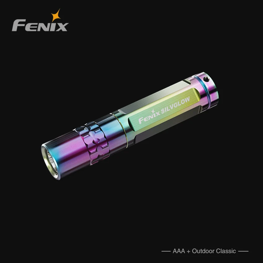 Fenix SILVGLOW 100 Lumumen Mini portable stainless steel limited edition color AAA flashlight