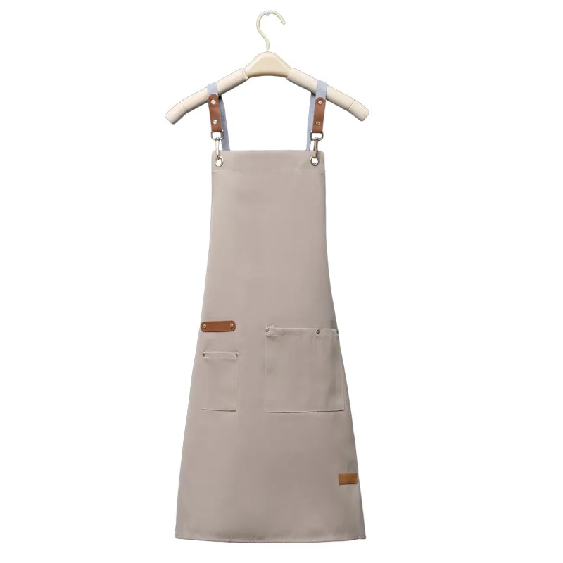 Customize Company LOGO Restaurant Work Cloth Waterproof Oil Resistant and Durable Fabric Wearable All Seasons Sleeveless Apron