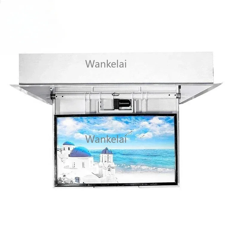 High Peormance Smart Electric Controllers TV Lift Bracket Flip Down for 32 46 55 75 100 inch Motorized Ceiling TV Lift
