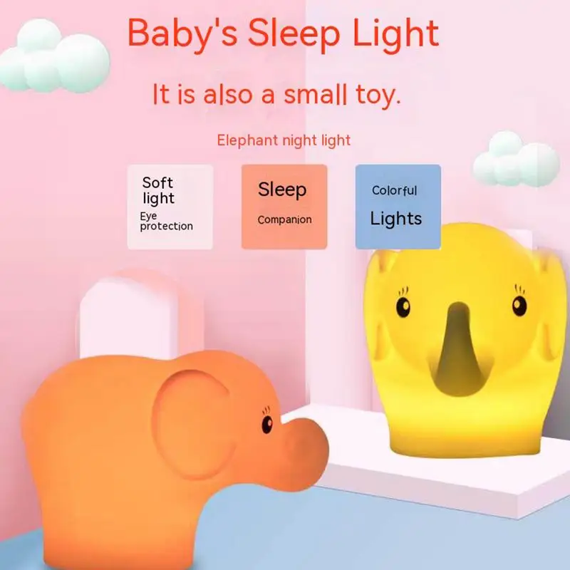 シリコン製の動物型LEDナイトライト,USB経由で充電可能,子供部屋に最適,ベッドサイドランプ