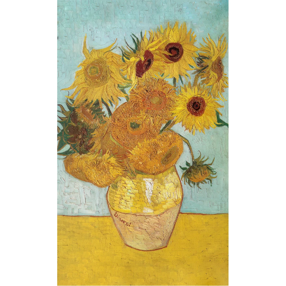 60x90cm 90x150 Les Tournesols Sunflowers Zonnebloemen Flag Banner Tapestry curtain artwork art van Gogh