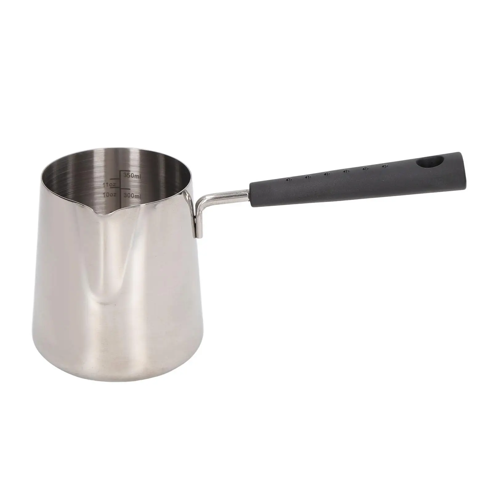 Long Handle Coffee Frothing Pitcher - Anti-Deformation Milk Frother Cup for cafe & Home Use