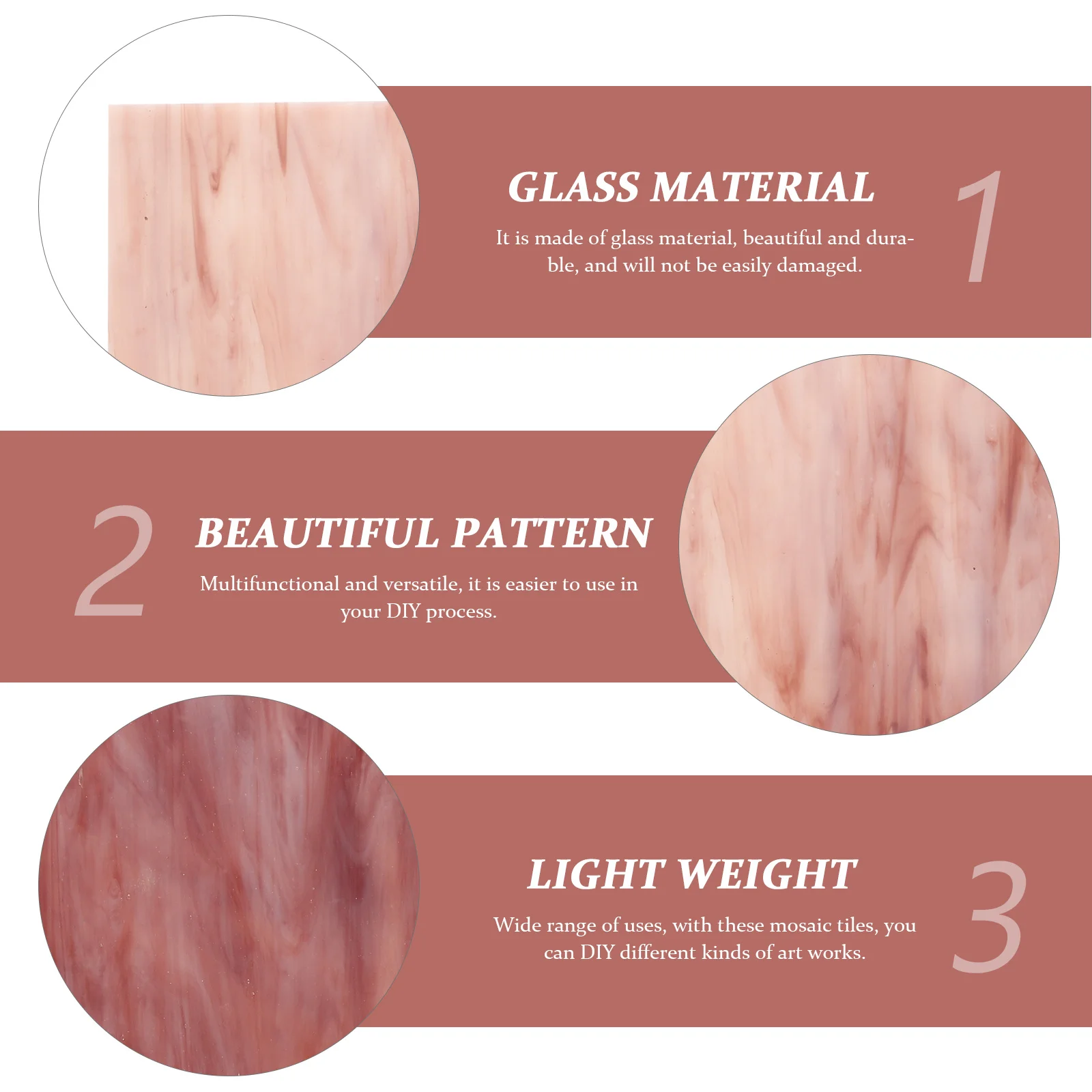 

2Pcs Stained Glass Sheets Colored Glass Tiles for DIY Craft Projects Home Wall Mosaic Art Supplies Tiles DIY Home Decoration