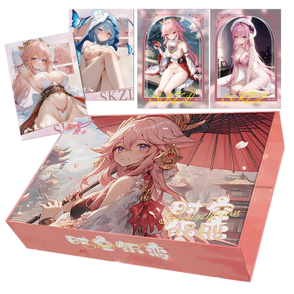 

Коллекционная карта «Ткачество» Space-time для детей, зрелая девочка, Raiden Shogun ‌ Goddess Story Limited Game Card Рождественские подарки