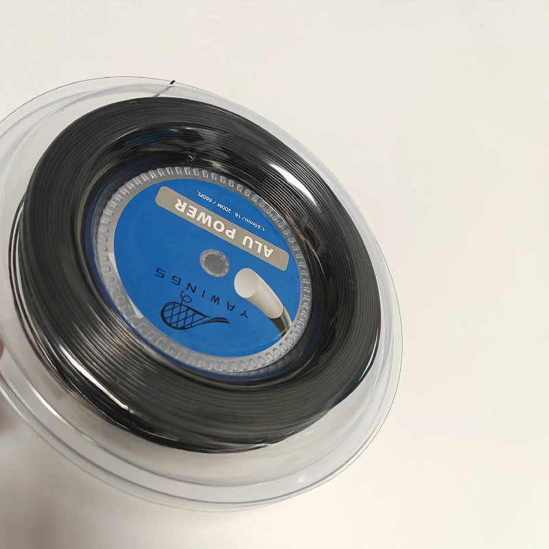 Luxilon 1.30mm Smooth Alu Power Tennis Racket String Black Color 200M