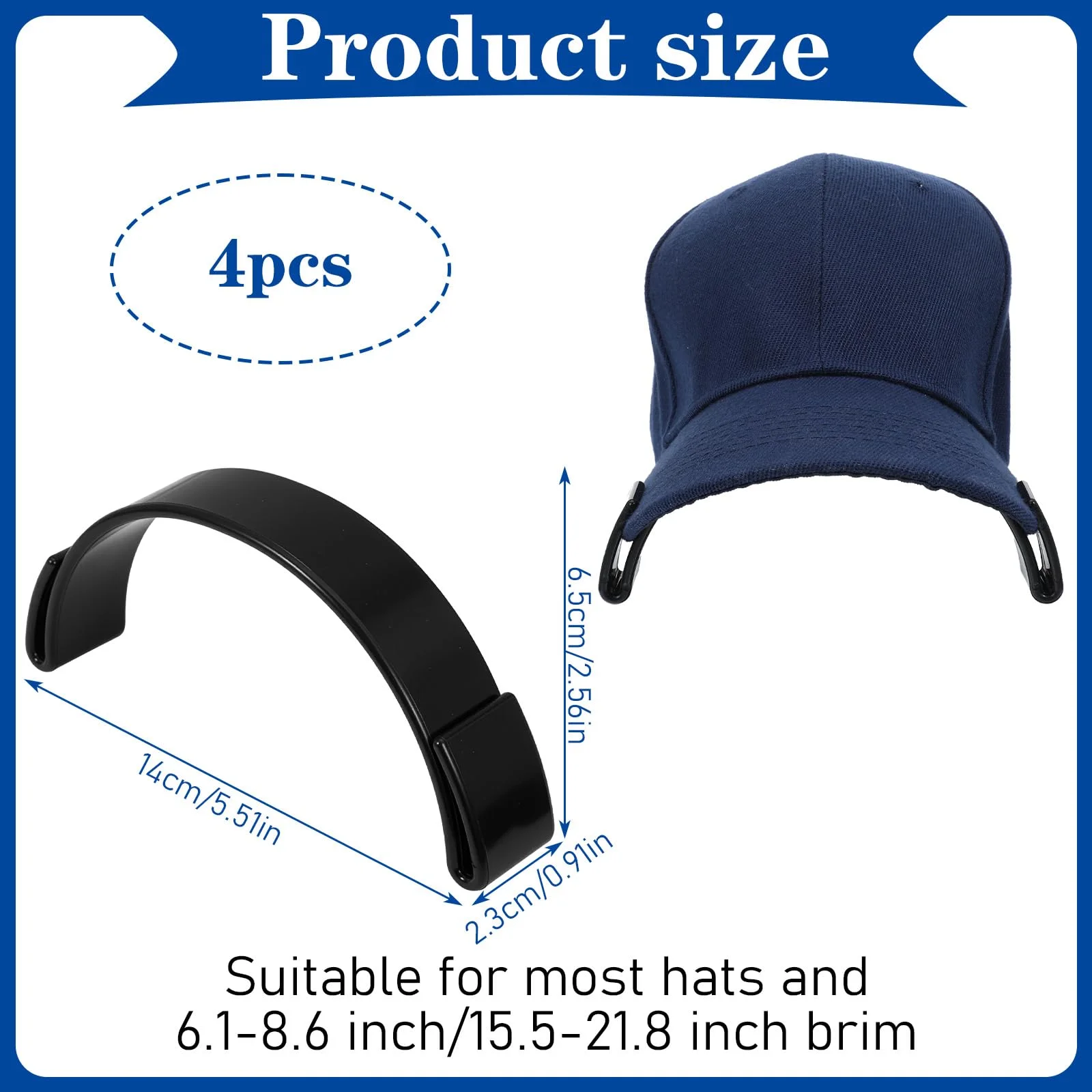 Hat Brim Bender No Steaming Required Curving Tool Baseball Caps Hat Edge Curving Shaping Band Accessories For Perfect Brim Curve
