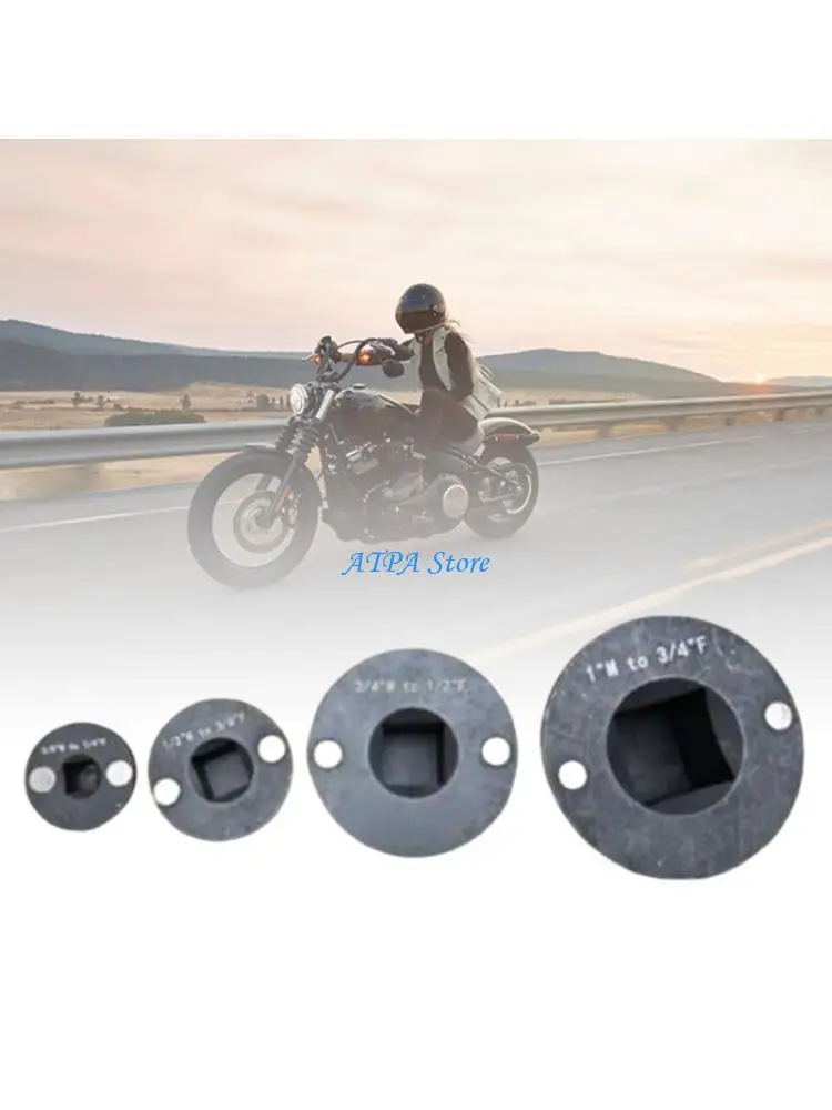 

U13C 1/4inch to 3/8inch Adapter Heat Treated Metal Socket Converter for Tight Spaces