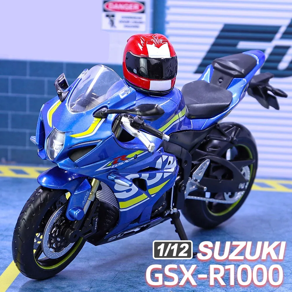 

1:12 SUZUKI GSX-R1000 Alloy Racing Motorcycle Model Simulation Metal Street Cross-Country Motorcycle Model Collection Kids Gifts