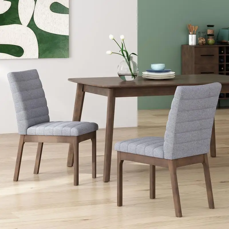 Set of 2 Dining Chairs - Modern Comfortable Furniture for Home, Kitchen & Dining Room