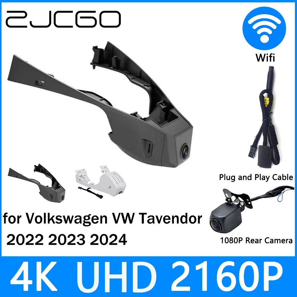 

ZJCGO Dash Cam 4K UHD 2160P Car Video Recorder DVR Night Vision for Volkswagen VW Tavendor 2022 2023 2024