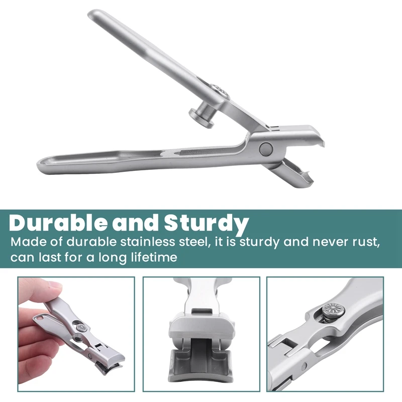 Портативные кусачки для ногтей BAADE, профессиональные машинки для стрижки ногтей из нержавеющей стали, дорожный резак для ногтей, триммер для ногтей на ногах