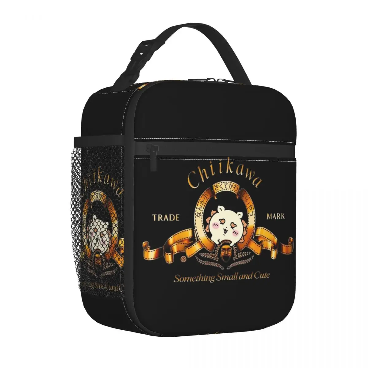 Chiikawa Recognizable Logo Parody Insulated Lunch Bag Portable Meal Container Cooler Bag Tote Lunch Box Beach Travel Food Bag