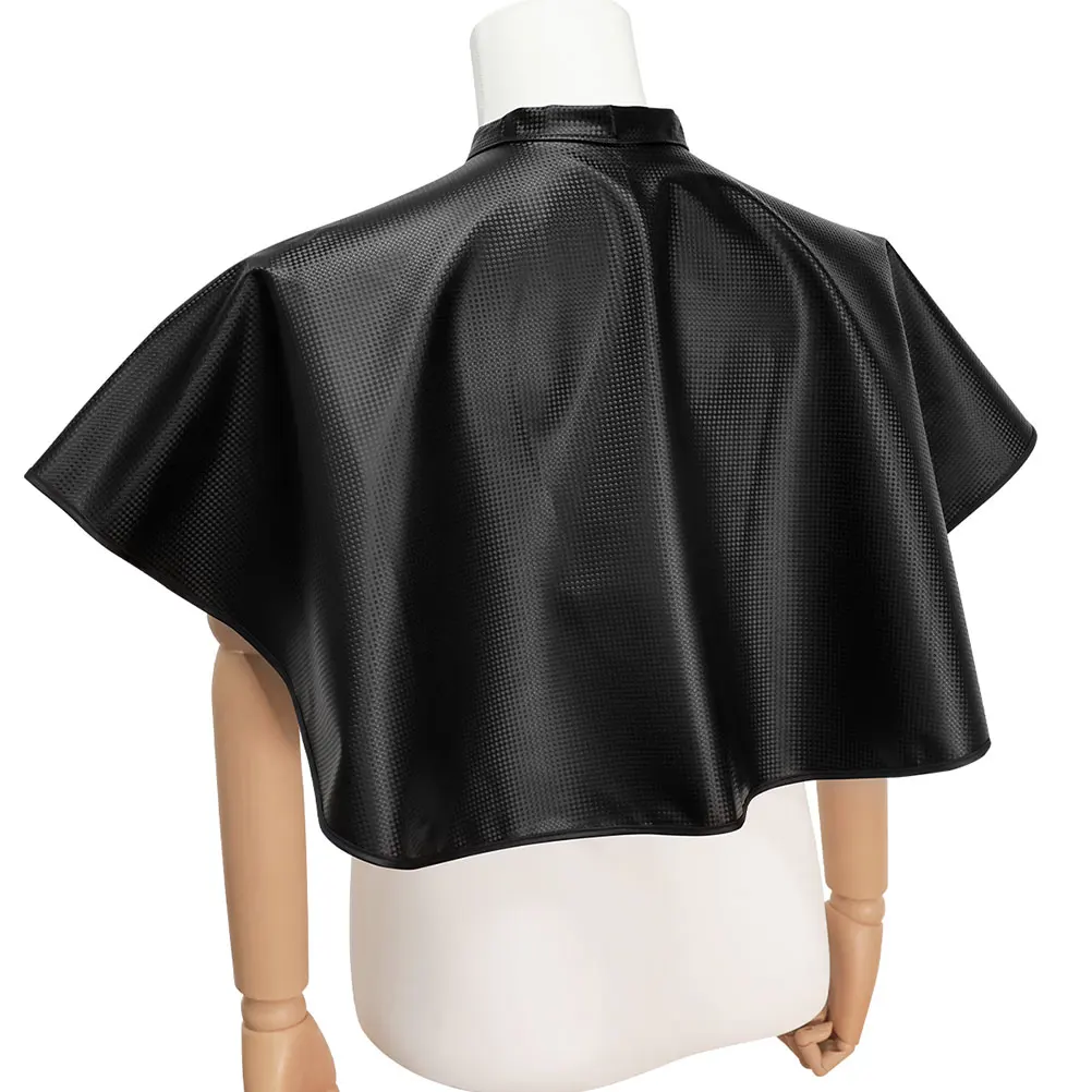 

Reusable Salon Hair Cutting Hair Dye Cape Reusable Shawl Lightweight Protective Black Mesh Cape For Haircuts Coloring