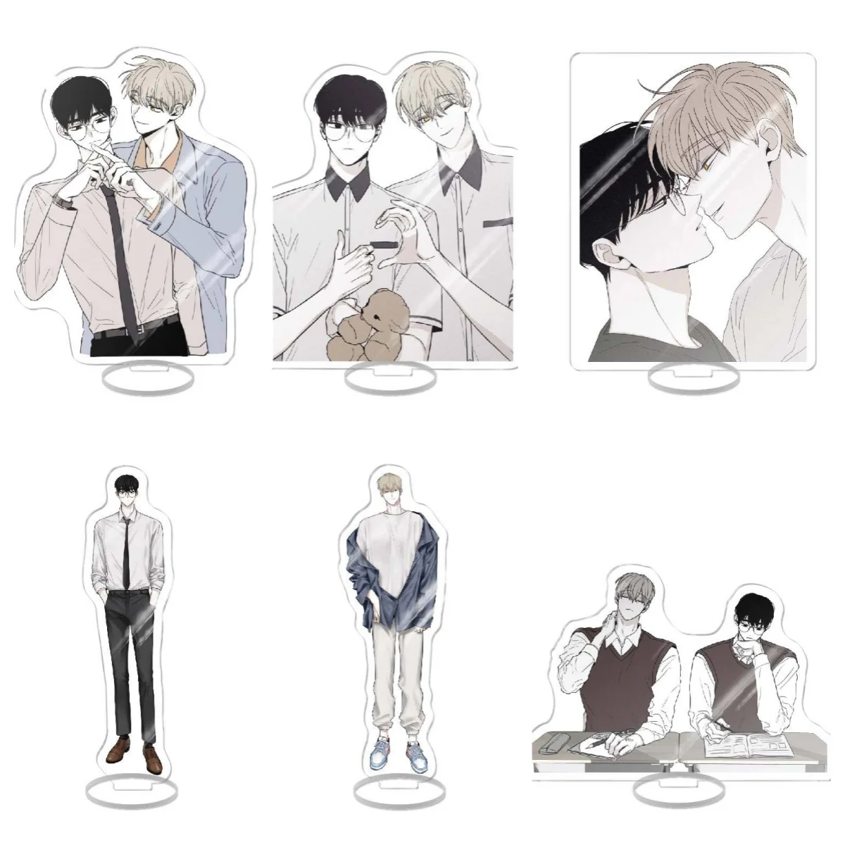 Checkmate Korean Manwha BL Acrylic Stand Jeong Eunsung Lee Suhyun Figure Display Manga Goods Collection Desk Decor Ornament Gift