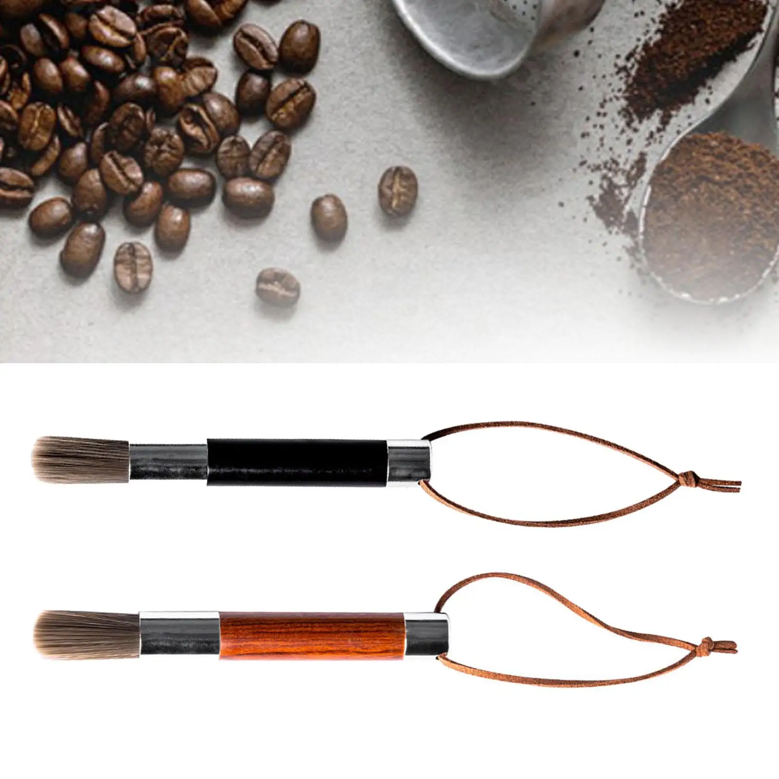 Cepillo de Espresso con mango de madera, cepillo de limpieza profesional para máquina de café, accesorios para Barista