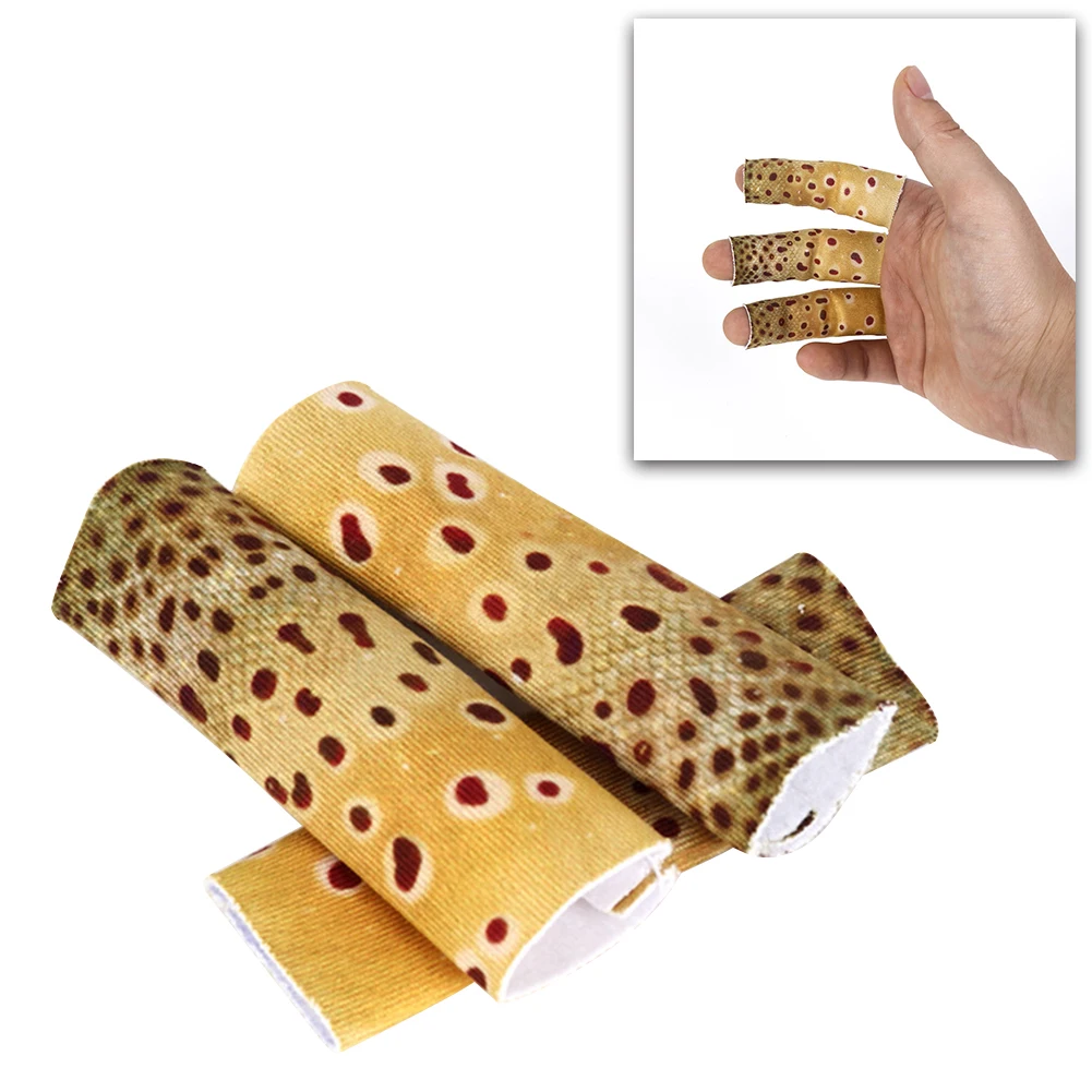 مجموعة من 3 واقيات أصابع لصيد الأسماك المتطاير ، أدوات أكمام مانعة للانزلاق ، مقاومة للاهتراء