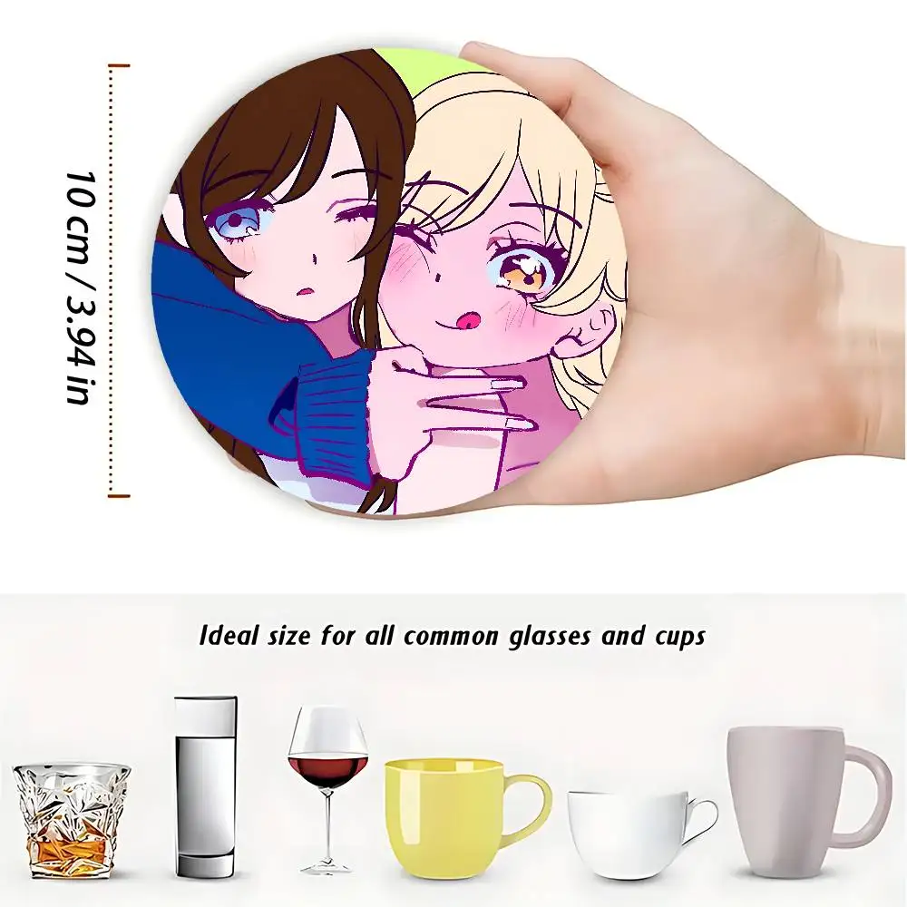 C-Class of 09 Game Round Wooden Coasters For Cute Design Suitable for Drinks Tea,Coffee Home Perfect Gift