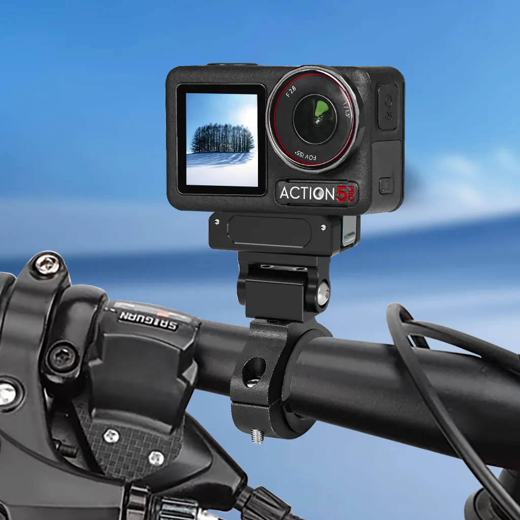 180° Tilt 360° Damping Cold Shoe Adapter Quick Release Magnetic Camera Bracket Holder Snail Head for DJI Osmo Action 5 Pro 4 3 2