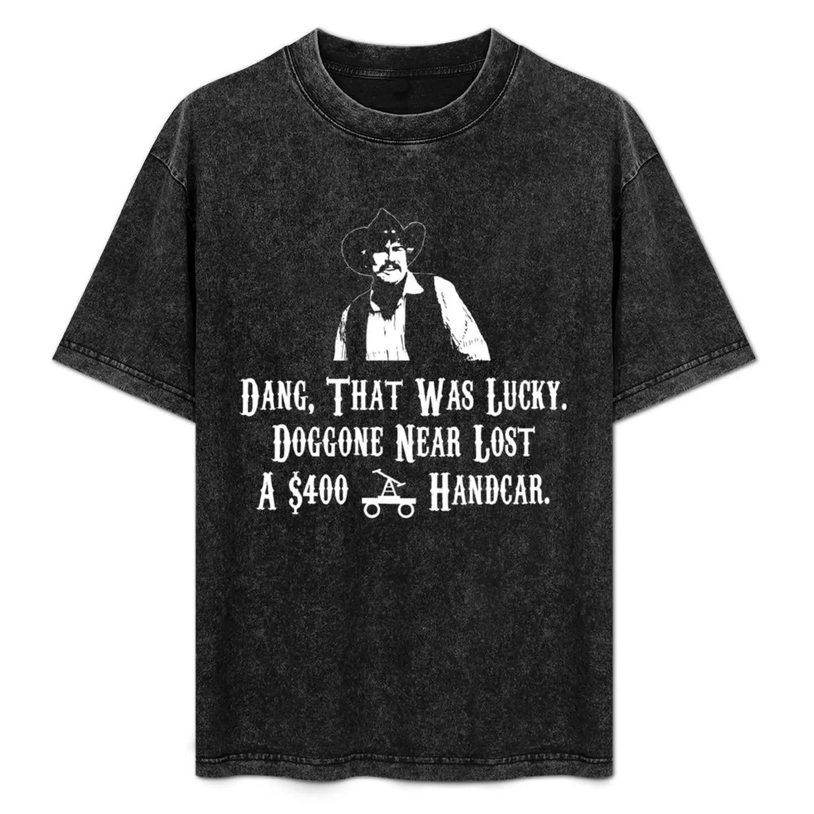 

Lost A $400 Handcar T-Shirt Basic Plain Short Sleeve Crew Neck Tee
