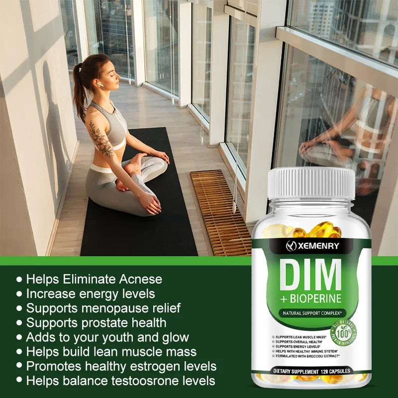 DIM Supplement- for Hormone Balance, Menopause and Prostate Health, Improve Sleep and Promote Metabolism