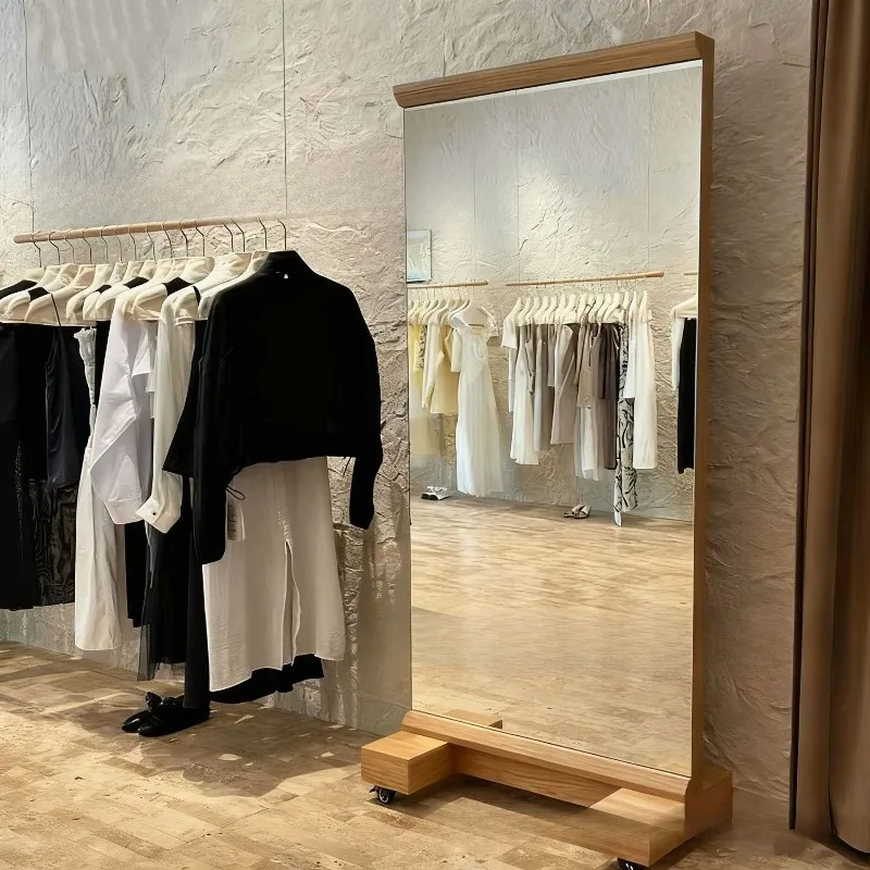 Retro floor mirror women's clothing store, fitting mirror clothing store
