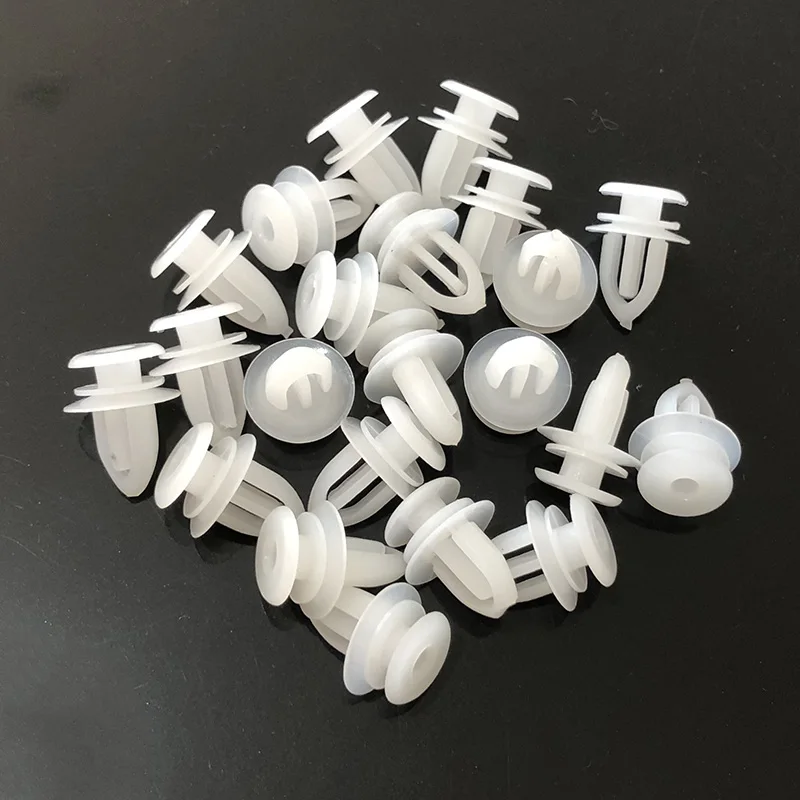 50Pcs Car Tweeter Triangle Wing Mirror Trim Panel Clips Plastic Auto Fastener Rivets For Opel Vauxhall Corsa Astra Ford 7mm hole