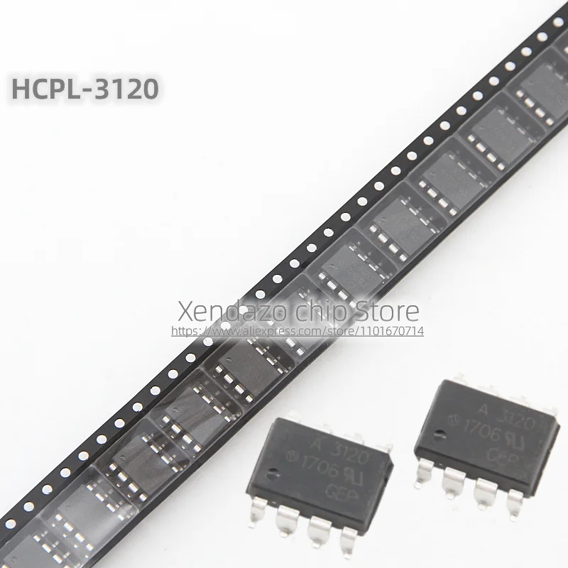 10pcs/lot HCPL-3120-500E HCPL-3120 HCPL3120 A3120 SOP-8 package Original genuine High speed optocoupler chip