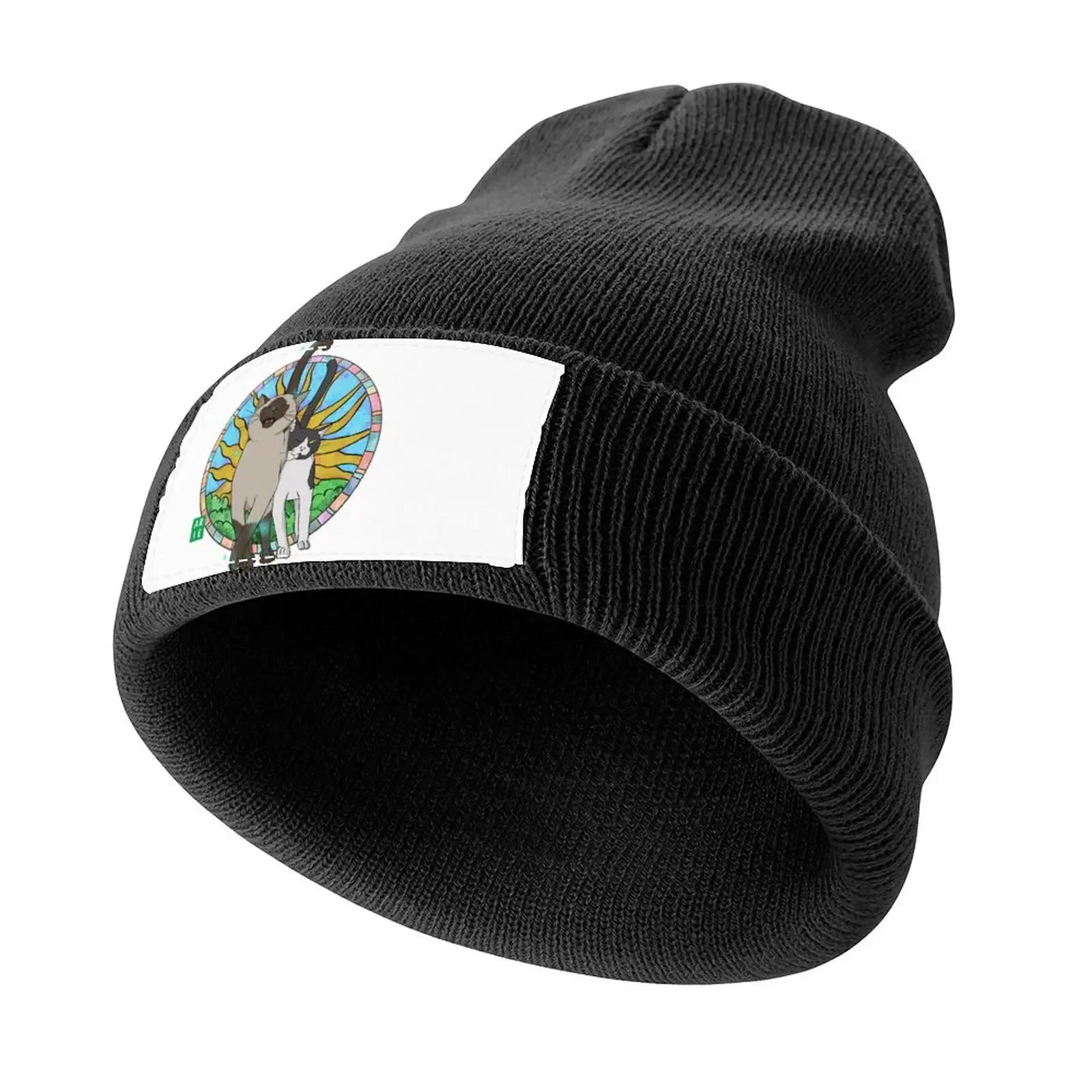 

Cats from the sun Knitted Cap Icon birthday Hats For Women Men's
