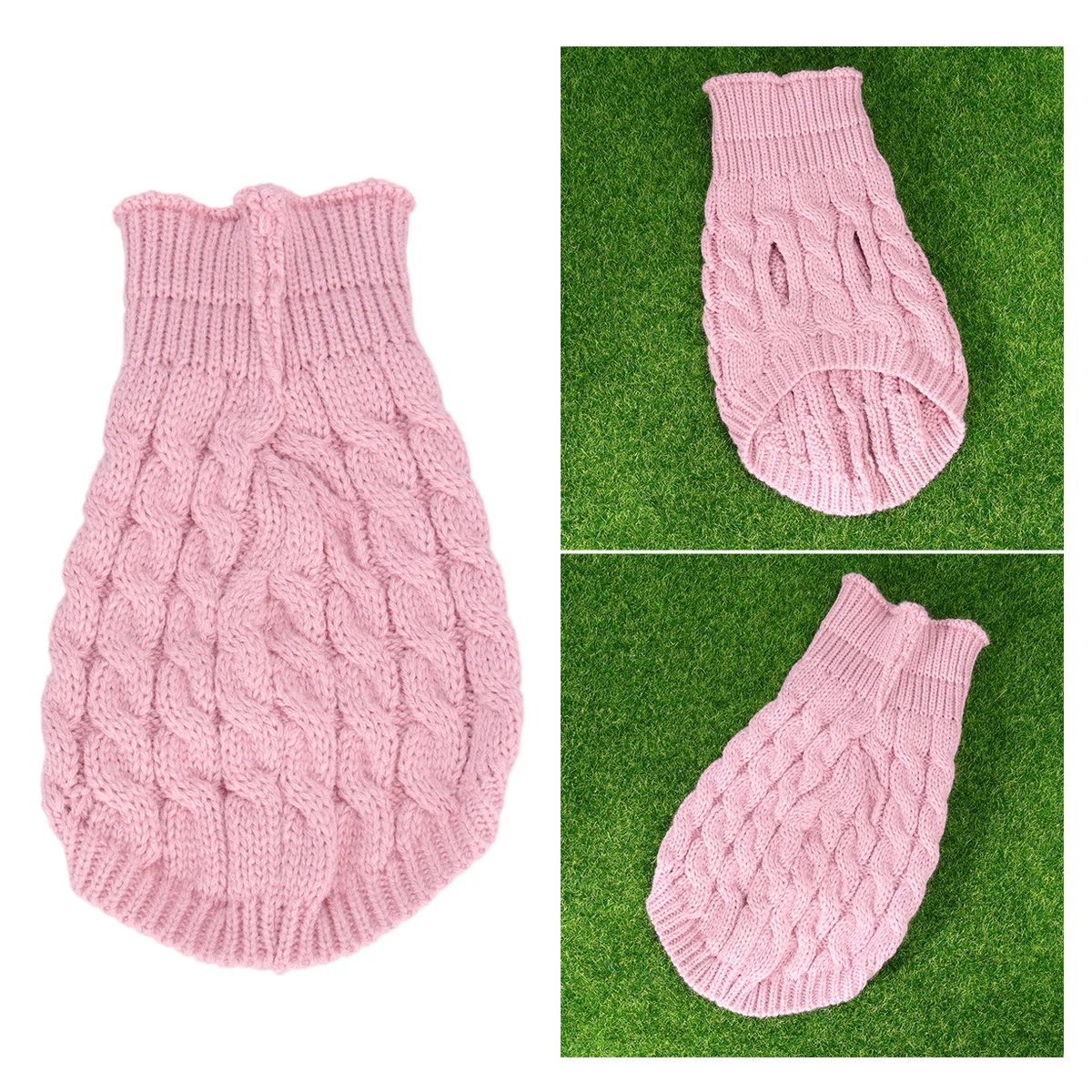 

Knitted Dog Sweater Thin Fashion Skin Pink Size Xl Pet Clothes for Outdoor Walking Jogging Special Occasion Pet Sweater