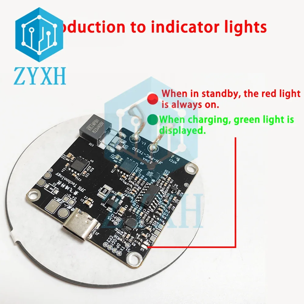 لاسلكي سريع شحن شاحن الهاتف المحمول وحدة ، PCBA حلبة المجلس ، لفائف كبيرة ، 3-12 مللي متر لمسافات طويلة ، TX530 ، 15 واط ، 20 واط ، 12 فولت #5