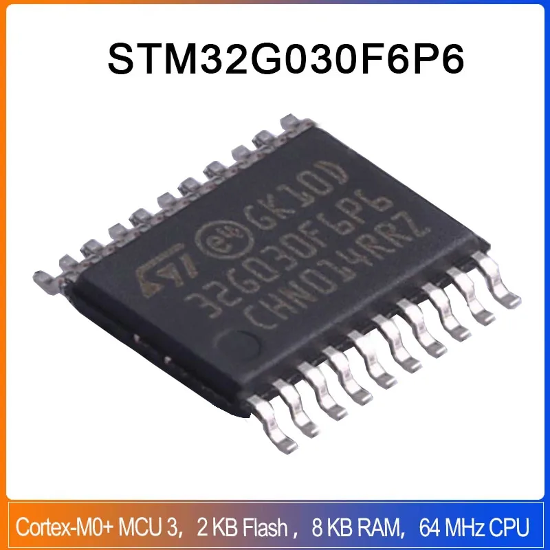 1/5/10pcs STM32G030F6P6 TSSOP-20 ARM Cortex-M0+ MCU IC Controller 64 KB Flash  STM32G030 STM32 G030F6P6 STM32G030F STM32G030F6