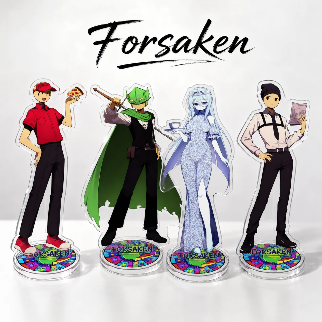 Roblox Forsaken Acrylic Stand Model Plate Game Character Figure Desk Ornament Collection Gift For Fans Keychain Accessories