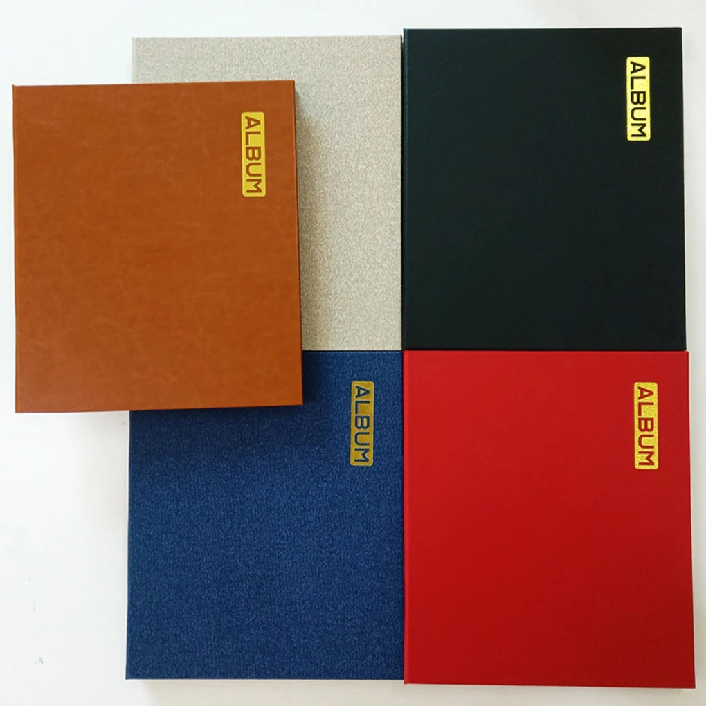 Leather PU Guest Photo Album A4 Self-adhesive Sticky Craft Film Protection Dust-proof Scrapbook Refillable Book Travel