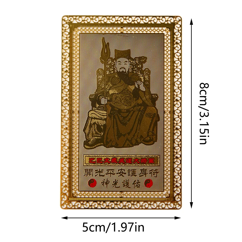 2025 Tai Sui amuleto carta Feng Shui preghiera oro carta esorcista protezione regalo Buddha amuleto sicuro portare ricchezza e tesoro