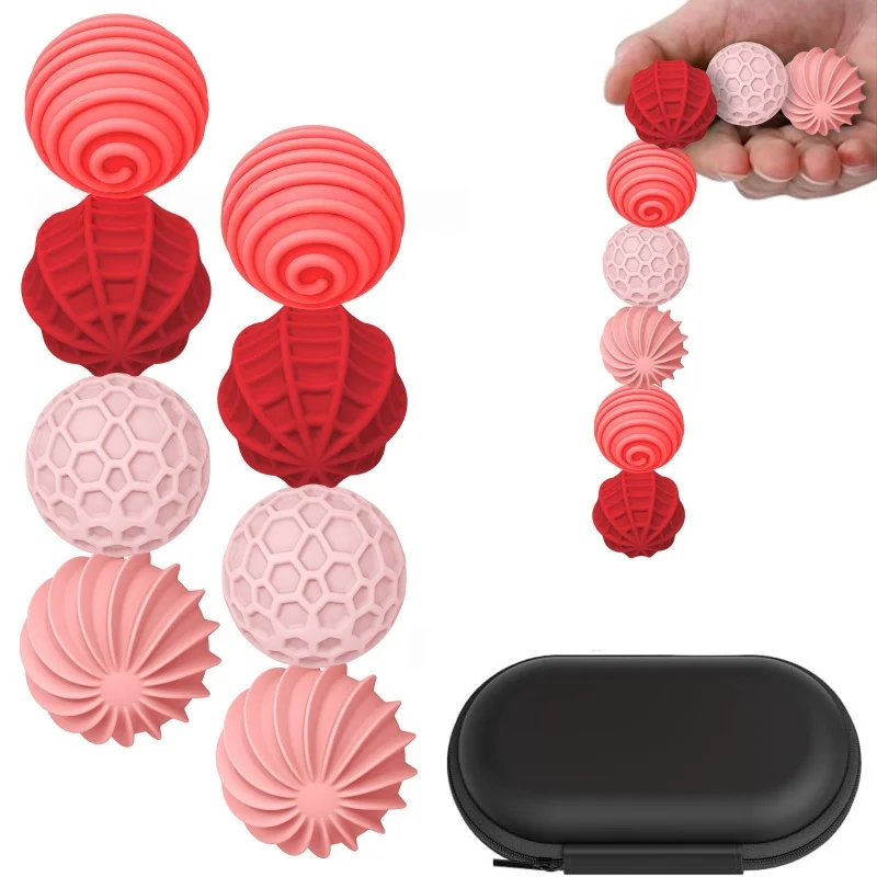 كرات مغناطيسية صغيرة من السيليكون ألعاب متململة للبالغين ألعاب حسية لليد مكتب مكتب السفر الاسترخاء المراهقين متعة هدية 8 قطعة