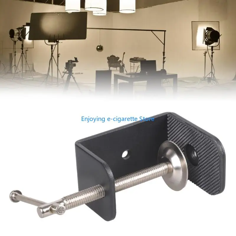 Heavy Duty Metal C Clamp With 2 Standard 1/4inch 20UNC Threads For Mounting Lights Cameras And Studio Accessories Y4QF