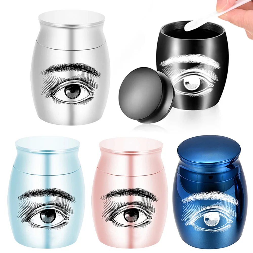 6 Color Cremation Urns Funeral Memorial Ash Can Store a Small Amount of Ashes Mini Aluminum alloy Ashes Urn Keepsake Carved Eyes