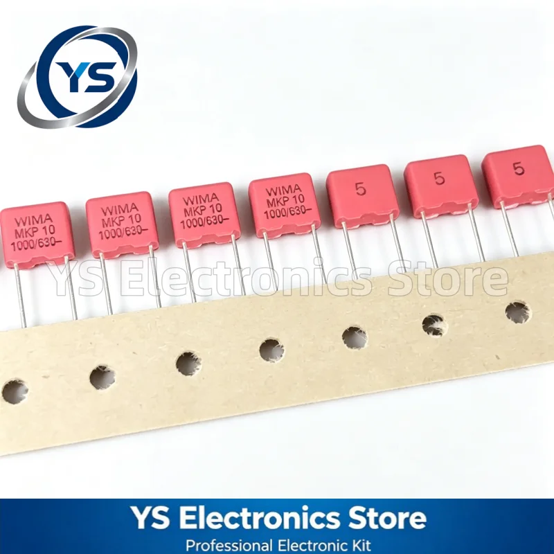 MKP10 630V0.001UF WIMA RED  630V102 1000PF 7.5mm Film Capacitor Hi-Fi Audio Capacitors NEW and Original