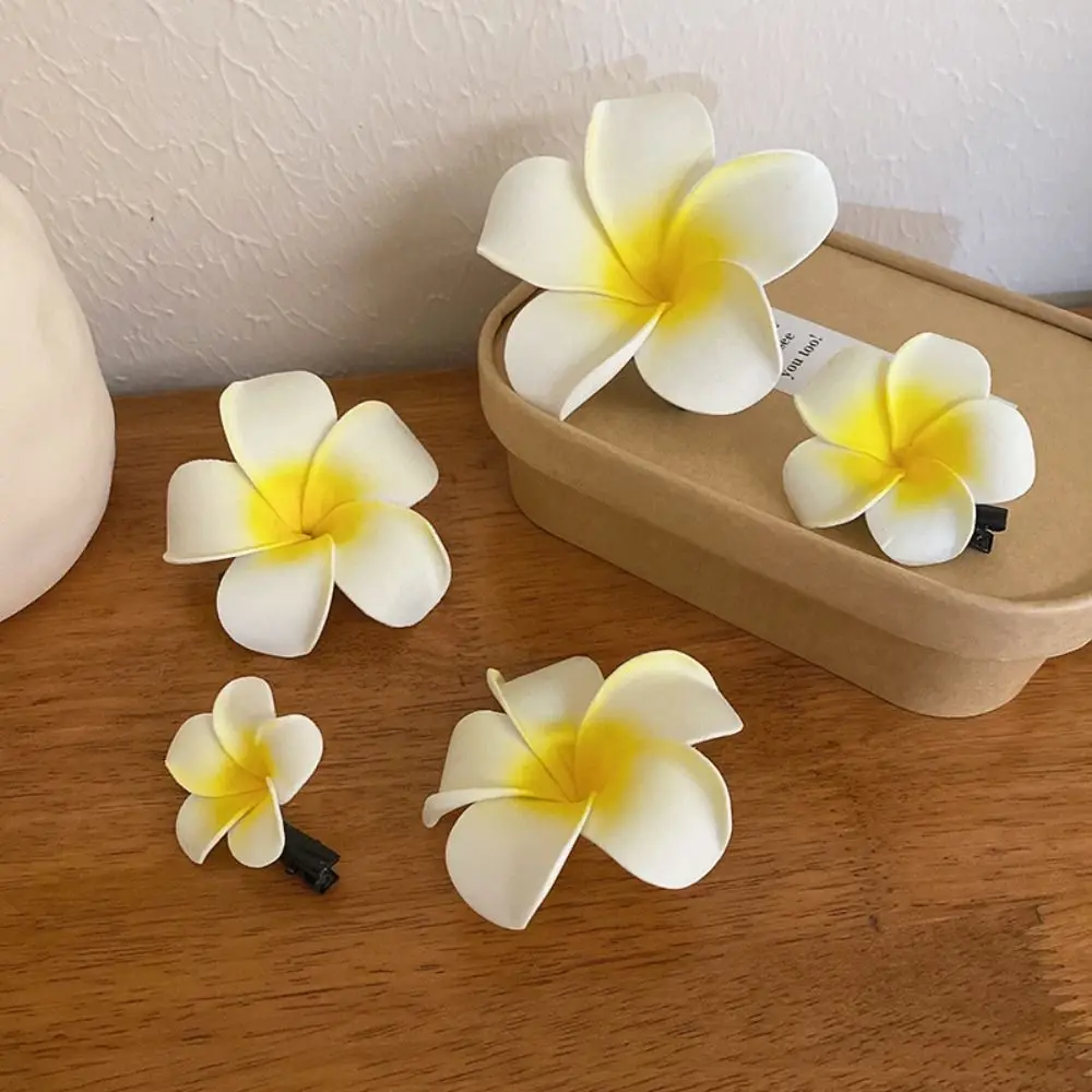 Korean Style Simulation Flower Hair Clip Bohemian Style Duckbill Clip Flower Hairpin Barrettes Female Hair Accessories