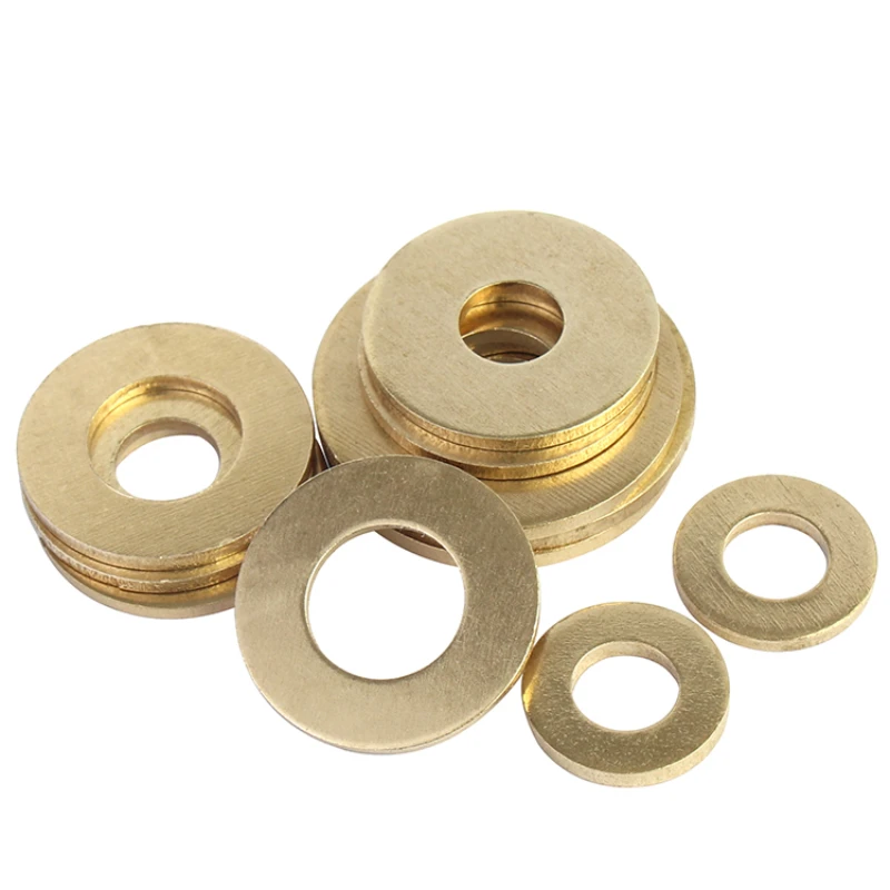 M2 M2.5 M3 M4 M5 M6 M8 M10 M12 M14 M16 M18 M20 GB97 Metal Solid Brass Plain Washers O-Ring Gaskets