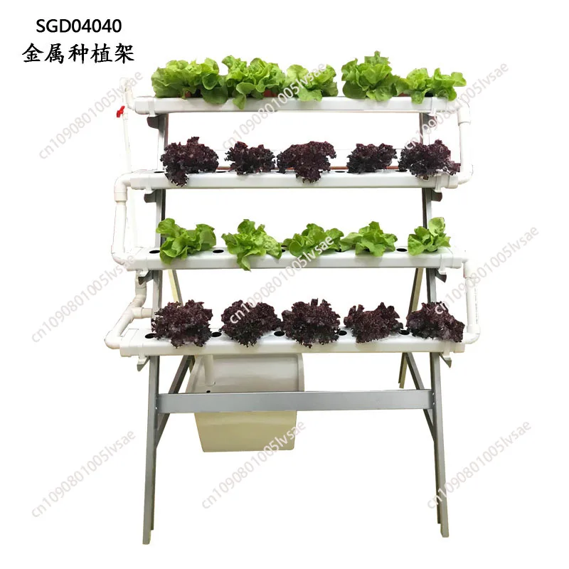 Soilless cultivation iron frame , tomato cucumber fruit and vegetable planting rack, oxygenated hydroponic planting rack