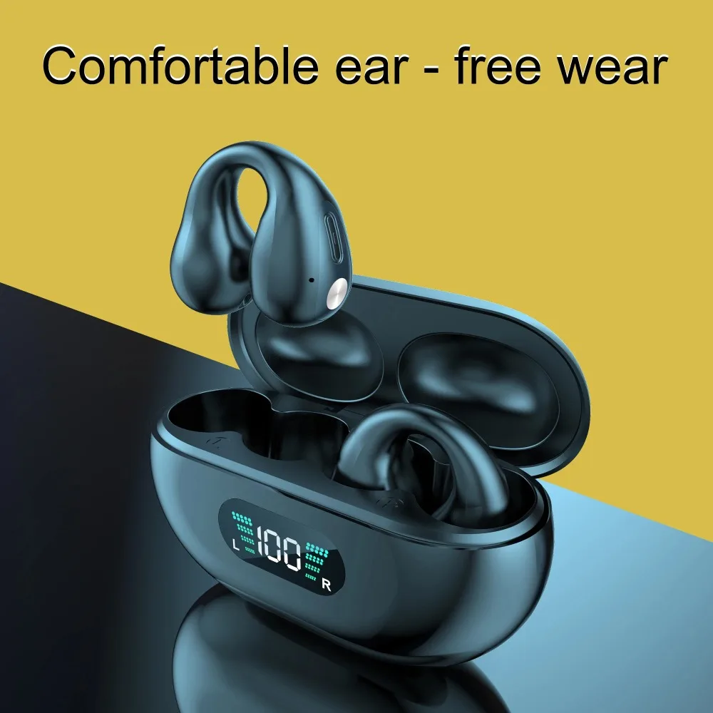 2024 New Original Bone Conduction Wireless Bluetooth 5.3 Headphones Sports Earphones HiFi Sound Quality Waterproof TWS Headset