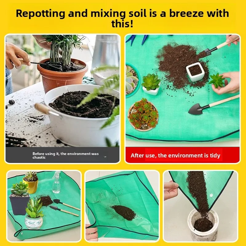Garden Soil Changing Mat Pet Grooming Waterproof Thickened Pad Horticultural Planting Mat for Flower Pruning and Potting