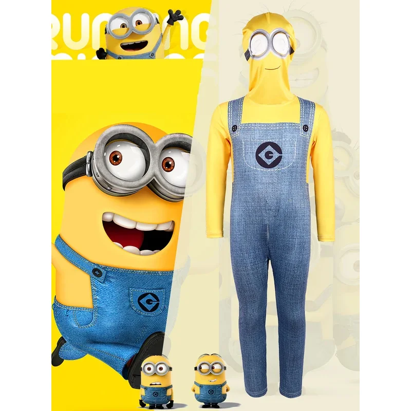 

Despicable Daddy Movie Minions Cosplay Costume jumpsuit stage performance costume Minions costume performance