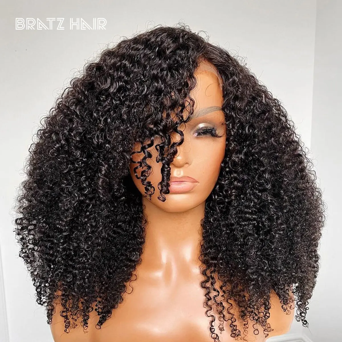 

250 Density Jerry Curly Human Hair Wig 13x6 13x4 Transparent Lace Frontal Wigs for Woman Kinky Curly 4x4 5x5 Lace Closure Wigs