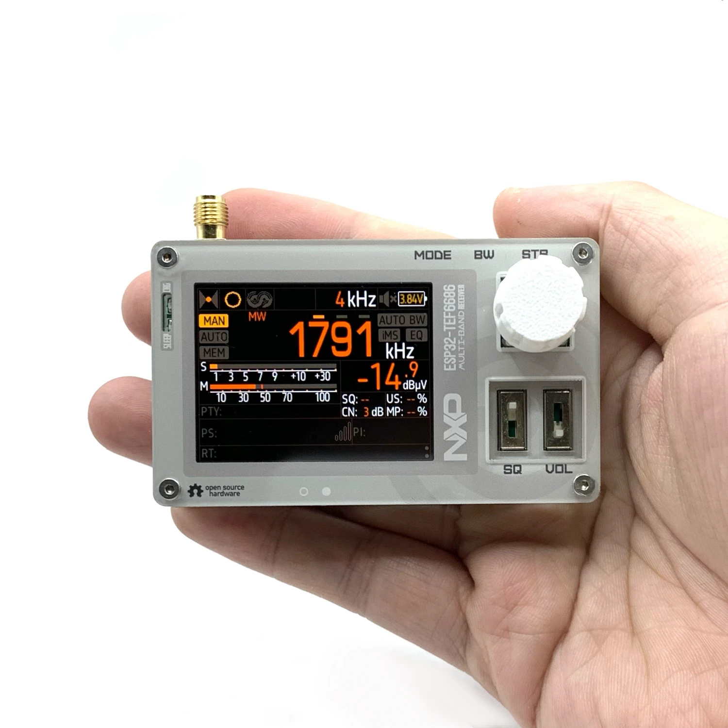 C3 Mini TEF6686 DSP Rádio ESP32 Chip Rádio de banda completa FM/LW/MW/SW Receptor de rádio PE5PVB Open-source