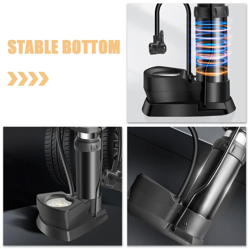 

Portable Foot For Bike Motorcycle Scooter Pressure Gauge Multi Use Inflation Pump Air Pump For Inflatables